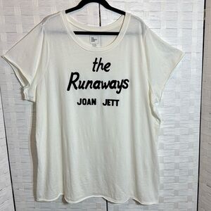 The Thread Supply The Runaways Joan Jett Short Sleeve Band T Shirt Size‎ 4X